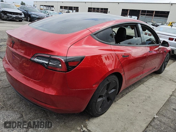 2023 Tesla Model 3 z VIN 5YJ3E1EA3PF449643, wystawiony jako Copart lot #49427105 z przebiegiem 43 791 mil mil oraz Czysty tytuł • Clean title. Historia ofert i sprzedaży dostępna na DreamBid. Obrazek 3.
