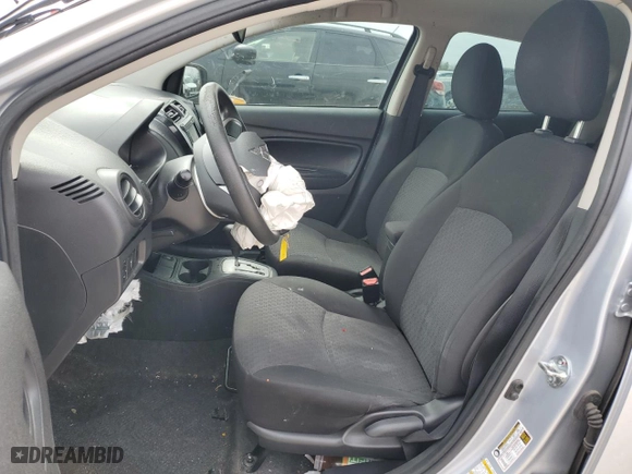 2018 Mitsubishi Mirage ES with VIN ML32A3HJ8JH014769, listed as a Copart auction lot 48218615 with 98,591 mi miles and Salvage Title. Bid and sale history available at carsss.com. Image 7.