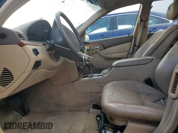 2001 Mercedes-Benz S 320/430/500 with VIN WDBNG70J31A197565, listed as a Copart auction lot 42540745 with 139,202 mi miles and Salvage Title. Bid and sale history available at carsss.com. Image 7.