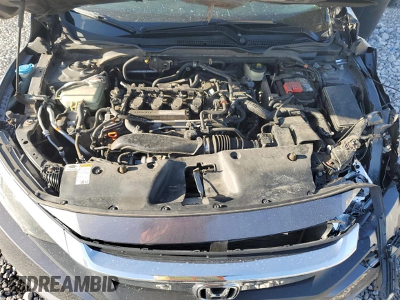 2017 Honda Civic EX-T with VIN 19XFC1E33HE002127, listed as a Copart auction lot 53803365 with 70,075 mi miles and Salvage Title. Bid and sale history available at DreamBid. Image 11.