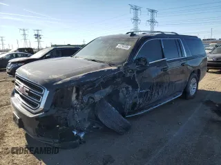 2015 GMC Yukon XL SLT with VIN 1GKS2HKC4FR631724, listed as a Copart auction lot 42298335 with 0 mi miles and Salvage Title. Bid and sale history available at carsss.com. Image 1.
