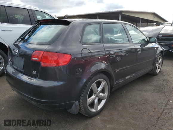 2008 Audi A3 S-Line with VIN WAUKD78PX8A086735, listed as a Copart auction lot 85099384 with 67,457 mi miles and Salvage Title. Bid and sale history available at carsss.com. Image 3.