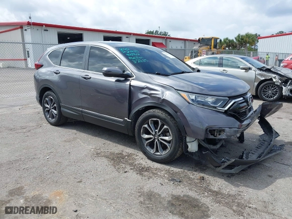 2022 Honda CR-V EX-L with VIN 2HKRW1H84NH406962, listed as a IAAI auction lot 41607553 with 84,559 mi miles. Bid and sale history available at carsss.com. Image 1.