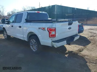 2018 Ford F-150 XL with VIN 1FTEW1EP1JKF48594, listed as a IAAI auction lot 41647371 with 62,224 mi miles. Bid and sale history available at carsss.com. Image 3.