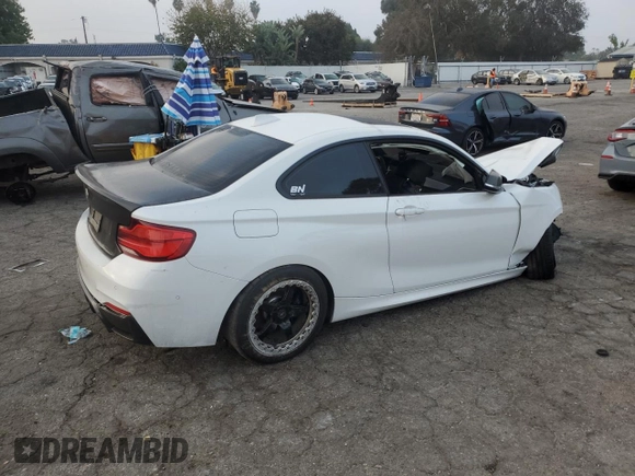 2018 BMW 2 Series M240i with VIN WBA2J5C5XJVC07087, listed as a Copart auction lot 83638694 with 90,539 mi miles and Salvage Title. Bid and sale history available at carsss.com. Image 3.