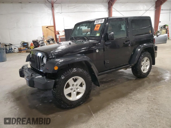 2018 Jeep Wrangler Sport with VIN 1C4AJWAG6JL840994, listed as a Copart auction lot 50381105 with 99,161 mi miles and Salvage Title. Bid and sale history available at carsss.com. Image 1.