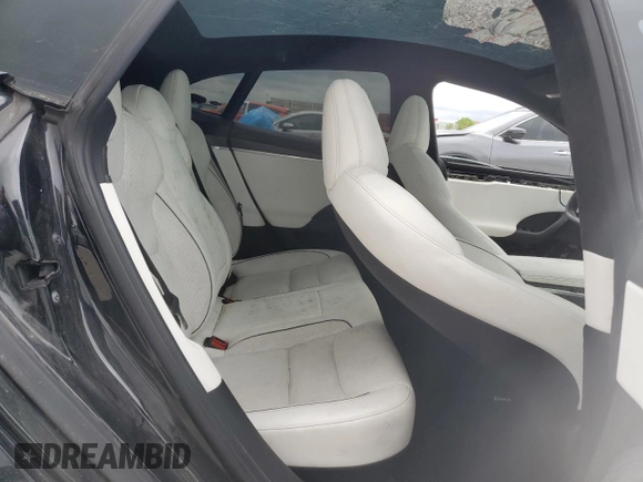 2023 Tesla Model S Plaid with VIN 5YJSA1E67PF511354, listed as a Copart auction lot 56648975 with 69,002 mi miles and Salvage title. Bid and sale history available at DreamBid. Image 10.