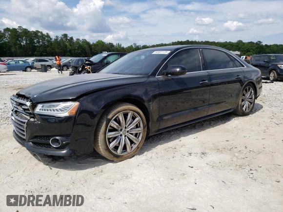 2017 Audi A8 Sport with VIN WAU43AFD3HN007397, listed as a Copart auction lot 54581173 with 77,961 mi miles and Salvage title. Bid and sale history available at DreamBid. Image 1.