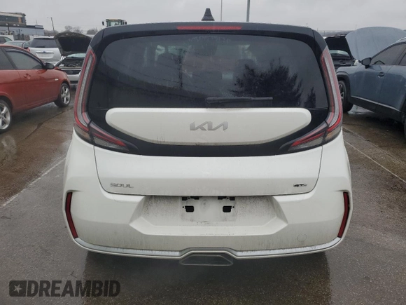 2023 Kia Soul GT-Line with VIN KNDJ53AU4P7867430, listed as a Copart auction lot 45117465 with 104,991 mi miles and Salvage Title. Bid and sale history available at carsss.com. Image 6.