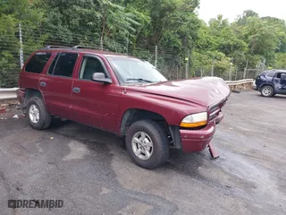 2002 Dodge Durango Sport with VIN 1B4HS38N32F206649, listed as a IAAI auction lot 40725627 with 290,822 mi miles. Bid and sale history available at carsss.com. Image 1.