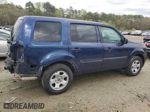 2015 Honda Pilot LX with VIN 5FNYF4H2XFB074714, listed as a Copart auction lot 52794065 with 144,626 mi miles and Salvage Title. Bid and sale history available at carsss.com. Image 3.