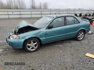 2001 Mazda Protege LX with VIN JM1BJ226510402231, listed as a Copart auction lot 46717595 with 154,138 mi miles and Salvage Title. Bid and sale history available at carsss.com. Image 1.
