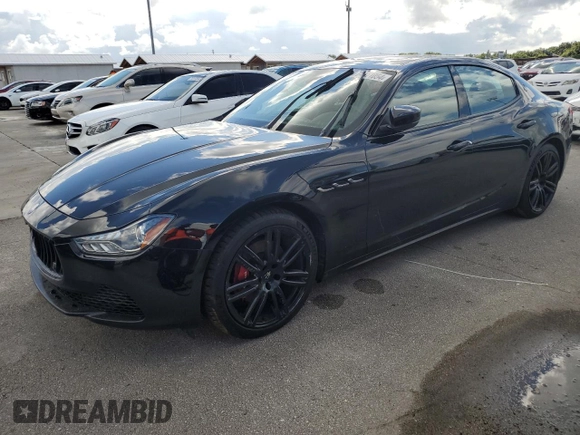 2017 Maserati Ghibli with VIN ZAM57XSS7H1249695, listed as a Copart auction lot 74371054 with 0 mi miles and Non Repairable. Bid and sale history available at carsss.com. Image 1.