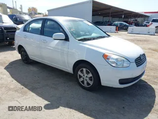 2010 Hyundai Accent GLS with VIN KMHCN4AC7AU473527, listed as a IAAI auction lot 41965592 with 104,506 mi miles. Bid and sale history available at carsss.com. Image 1.