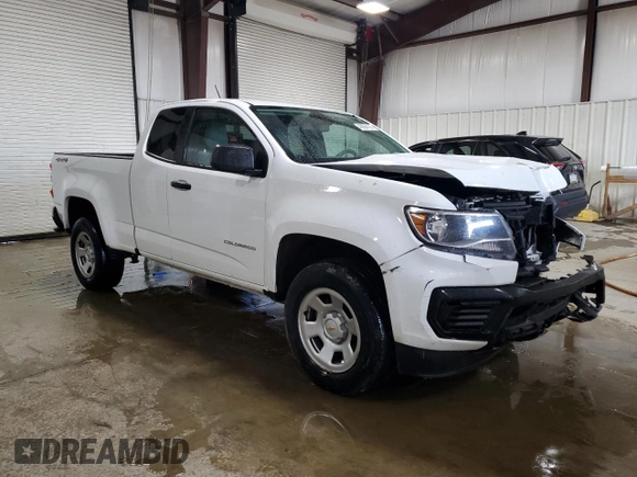 2021 Chevrolet Colorado 4WD Work Truck with VIN 1GCHTBEN8M1221288, listed as a Copart auction lot 46984125 with 86,044 mi miles and Salvage Title. Bid and sale history available at carsss.com. Image 4.