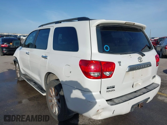 2008 Toyota Sequoia Platinum with VIN 5TDZY67A78S007926, listed as a IAAI auction lot 41809919 with 291,351 mi miles. Bid and sale history available at carsss.com. Image 3.