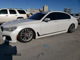 2017 BMW 7 Series 750i with VIN WBA7F0C52HGM21383, listed as a Copart auction lot 85540974 with 151,708 mi miles and Salvage Title. Bid and sale history available at carsss.com. Image 1.