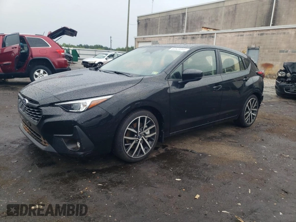 2024 Subaru Impreza Sport with VIN JF1GUAFC4R8326754, listed as a Copart auction lot 63523344 with 168 mi miles and Salvage Title. Bid and sale history available at carsss.com. Image 1.