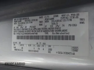 2016 Ford Transit XL с VIN 1FBZX2ZM0GKA44748, выставлен на аукционе IAAI как лот 42446572 с пробегом 166 997 миль миль и . История ставок и продаж доступна на DreamBid. Изображение 9.