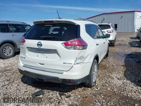 2016 Nissan Rogue SV with VIN KNMAT2MV6GP648053, listed as a IAAI auction lot 41536017 with 127,951 mi miles and . Bid and sale history available at carsss.com. Image 4.