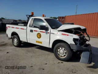 2013 Ford F-150 XL with VIN 1FTMF1CM2DFA80859, listed as a Copart auction lot 51670165 with 57,671 mi miles and Salvage title. Bid and sale history available at DreamBid. Image 4.