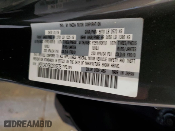 2019 Mazda CX-9 Touring with VIN JM3TCACY6K0316878, listed as a Copart auction lot 41906945 with 54,434 mi miles and Salvage Title. Bid and sale history available at carsss.com. Image 15.