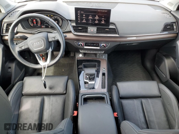 2022 Audi Q5 S line Prestige with VIN WA1FAAFY7N2111029, listed as a Copart auction lot 61124405 with 28,442 mi miles and Salvage title. Bid and sale history available at DreamBid. Image 8.