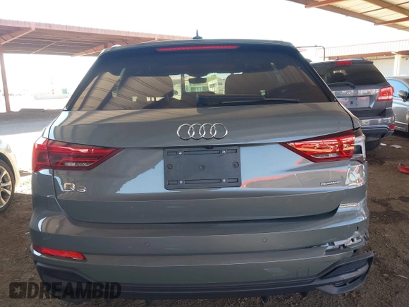 2023 Audi Q3 S line Premium Plus with VIN WA1EECF37P1021050, listed as a IAAI auction lot 41670780 with 23,738 mi miles. Bid and sale history available at carsss.com. Image 17.