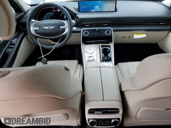 2022 Genesis GV80 with VIN KMUHBDSB2NU101119, listed as a Copart auction lot 45217395 with 31,477 mi miles and Non repairable. Bid and sale history available at DreamBid. Image 8.