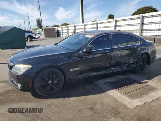2012 BMW 7 Series 750Li xDrive with VIN WBAKC8C50CC435719, listed as a Copart auction lot 50041005 with 78,482 mi miles and Salvage Title. Bid and sale history available at carsss.com. Image 1.