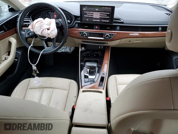2022 Audi A5 Sportback Premium with VIN WAUABCF53NA014525, listed as a Copart auction lot 38280784 with 30,256 mi miles and Salvage Title. Bid and sale history available at carsss.com. Image 8.