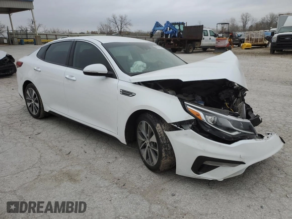 2019 Kia Optima S with VIN 5XXGT4L39KG280635, listed as a Copart auction lot 82178854 with 49,675 mi miles and Salvage Title. Bid and sale history available at carsss.com. Image 4.