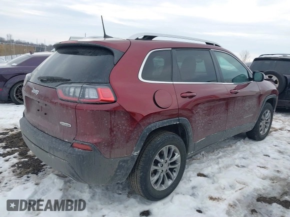 2021 Jeep Cherokee Latitude Lux with VIN 1C4PJMMX0MD175681, listed as a IAAI auction lot 41646125 with 34,024 mi miles and . Bid and sale history available at DreamBid. Image 4.