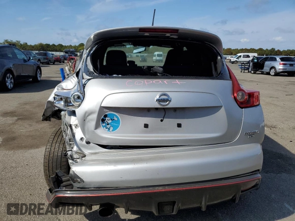 2014 Nissan Juke NISMO RS with VIN JN8DF5MV1ET150180, listed as a Copart auction lot 74289044 with 142,268 mi miles and Salvage Title. Bid and sale history available at carsss.com. Image 6.