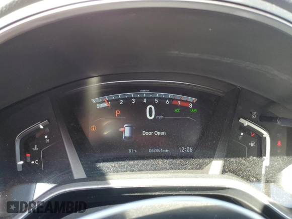 2021 Honda CR-V EX-L with VIN 2HKRW2H84MH646307, listed as a Copart auction lot 52990605 with 62,464 mi miles and Salvage Title. Bid and sale history available at DreamBid. Image 9.