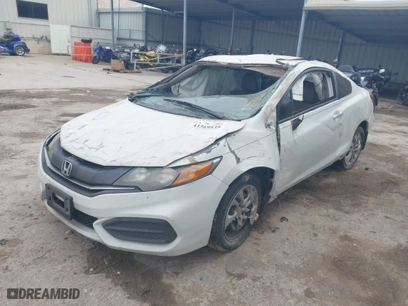 2014 Honda Civic Coupe LX with VIN 2HGFG3B56EH504587, listed as a IAAI auction lot 41569539 with 168,952 mi miles. Bid and sale history available at carsss.com. Image 17.