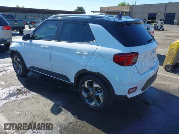 2022 Hyundai Venue Limited with VIN KMHRC8A38NU137933, listed as a IAAI auction lot 42254522 with 72,596 mi miles and . Bid and sale history available at DreamBid. Image 3.