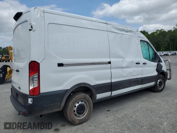 2023 Ford Transit Cargo with VIN 1FTBR1C84PKA41655, listed as a Copart auction lot 42423115 with 125,492 mi miles and Salvage Title. Bid and sale history available at carsss.com. Image 3.