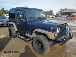 2005 Jeep Wrangler SE with VIN 1J4FA29S55P385703, listed as a Copart auction lot 81471004 with 131,065 mi miles and Salvage Title. Bid and sale history available at carsss.com. Image 4.