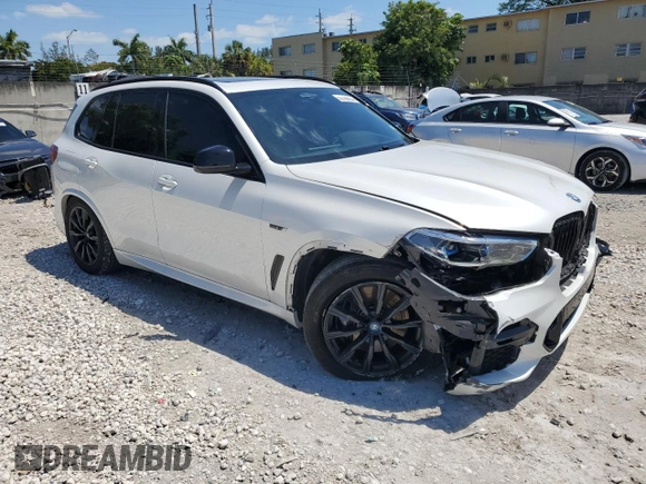 2022 BMW X5 xDrive45e with VIN 5UXTA6C01N9J18858, listed as a Copart auction lot 52768505 with 45,344 mi miles and Non Repairable. Bid and sale history available at DreamBid. Image 4.