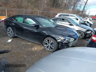 2017 Nissan Maxima SV with VIN 1N4AA6AP0HC396771, listed as a IAAI auction lot 41441040 with 144,489 mi miles. Bid and sale history available at carsss.com. Image 1.