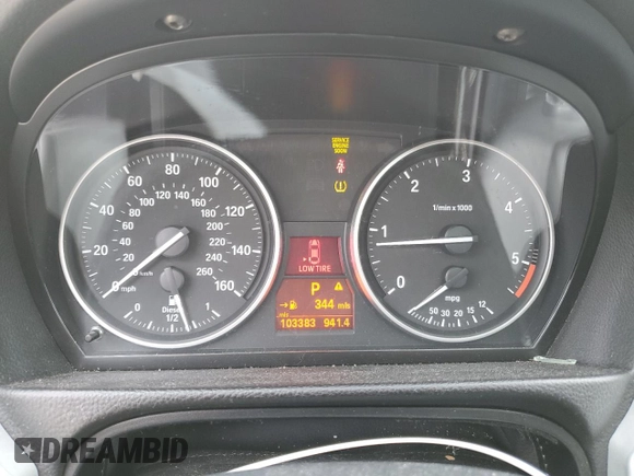 2011 BMW 3 Series 335d with VIN WBAPN7C5XBF183596, listed as a Copart auction lot 55330235 with 103,383 mi miles and Salvage title. Bid and sale history available at DreamBid. Image 9.
