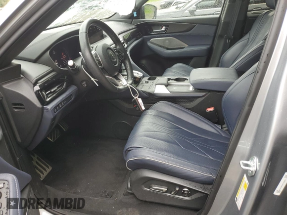2023 Acura MDX Type S w/Advance Package with VIN 5J8YD8H84PL003381, listed as a Copart auction lot 58864114 with 27,124 mi miles and Salvage Title. Bid and sale history available at carsss.com. Image 7.