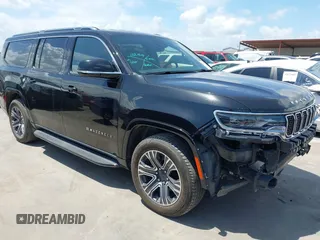 2024 Jeep Wagoneer Series II with VIN 1C4SJRBP6RS177027, listed as a IAAI auction lot 42671631 with 33,707 mi miles and . Bid and sale history available at DreamBid. Image 1.