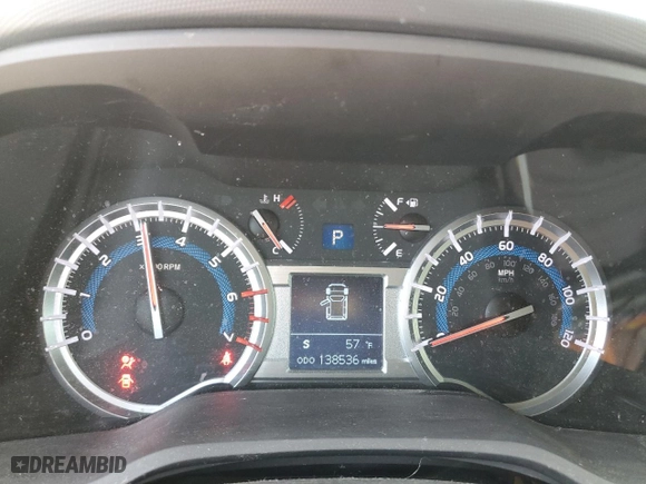 2014 Toyota 4Runner SR5 with VIN JTEZU5JR0E5073560, listed as a Copart auction lot 50196995 with 138,536 mi miles and Salvage Title. Bid and sale history available at carsss.com. Image 9.