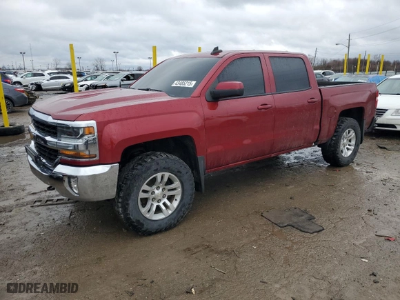 2018 Chevrolet Silverado 1500 LT with VIN 3GCUKREC0JG364449, listed as a Copart auction lot 43485215 with 113,962 mi miles and Salvage Title. Bid and sale history available at carsss.com. Image 1.