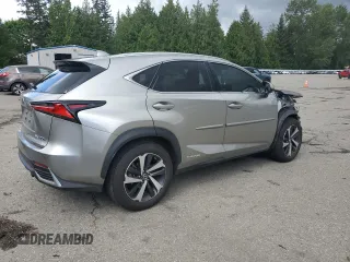 2021 Lexus NX 300h with VIN JTJGJRDZ2M2167458, listed as a Copart auction lot 57650945 with 14,653 mi miles and Salvage title. Bid and sale history available at DreamBid. Image 3.