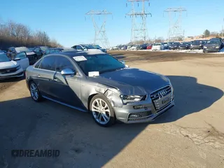 2014 Audi S4 Prestige with VIN WAUKGAFL9EA137660, listed as a IAAI auction lot 41416767 with 61,557 mi miles. Bid and sale history available at carsss.com. Image 1.