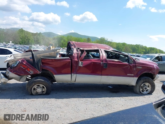 2004 Ford F-250 XL with VIN 1FTNW21P74EC16481, listed as a IAAI auction lot 42121897 with Not provided miles and . Bid and sale history available at DreamBid. Image 14.