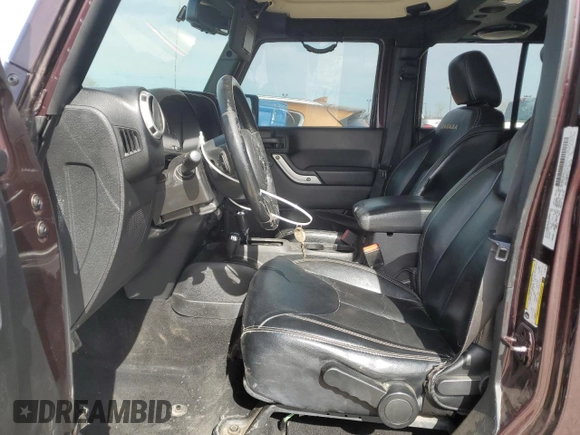 2014 Jeep Wrangler Unlimited Sahara with VIN 1C4BJWEG1EL196129, listed as a Copart auction lot 53700115 with 140,998 mi miles and Clean Title. Bid and sale history available at carsss.com. Image 7.